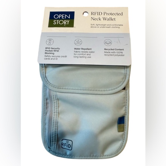 🏷️BIN🏷️ New RFID Protected Neck Wallet - Picture 1 of 3
